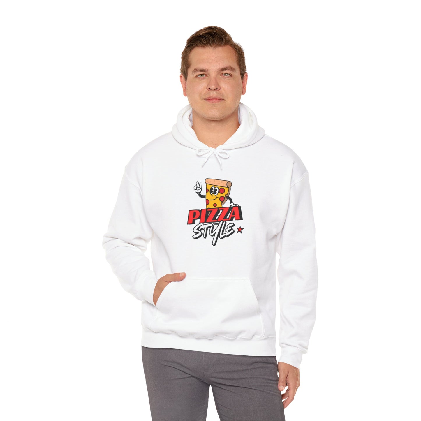 Pizza Style Unisex Heavy Blend™ Hoodie - Fun & Cozy Sweatshirt for Food Lovers