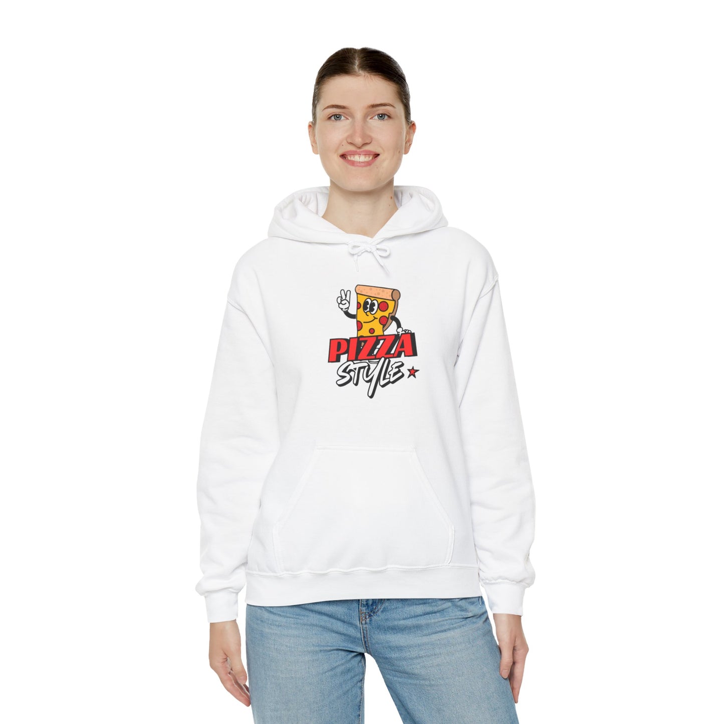 Pizza Style Unisex Heavy Blend™ Hoodie - Fun & Cozy Sweatshirt for Food Lovers