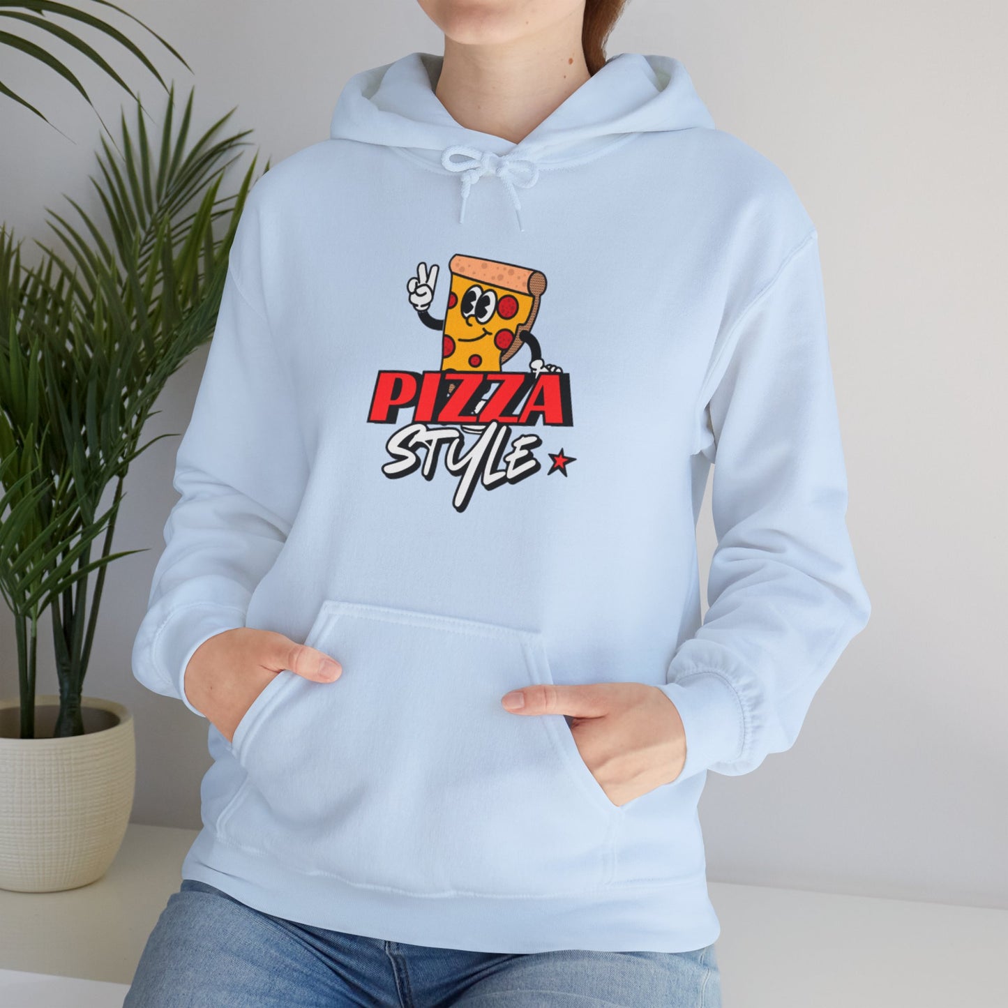 Pizza Style Unisex Heavy Blend™ Hoodie - Fun & Cozy Sweatshirt for Food Lovers