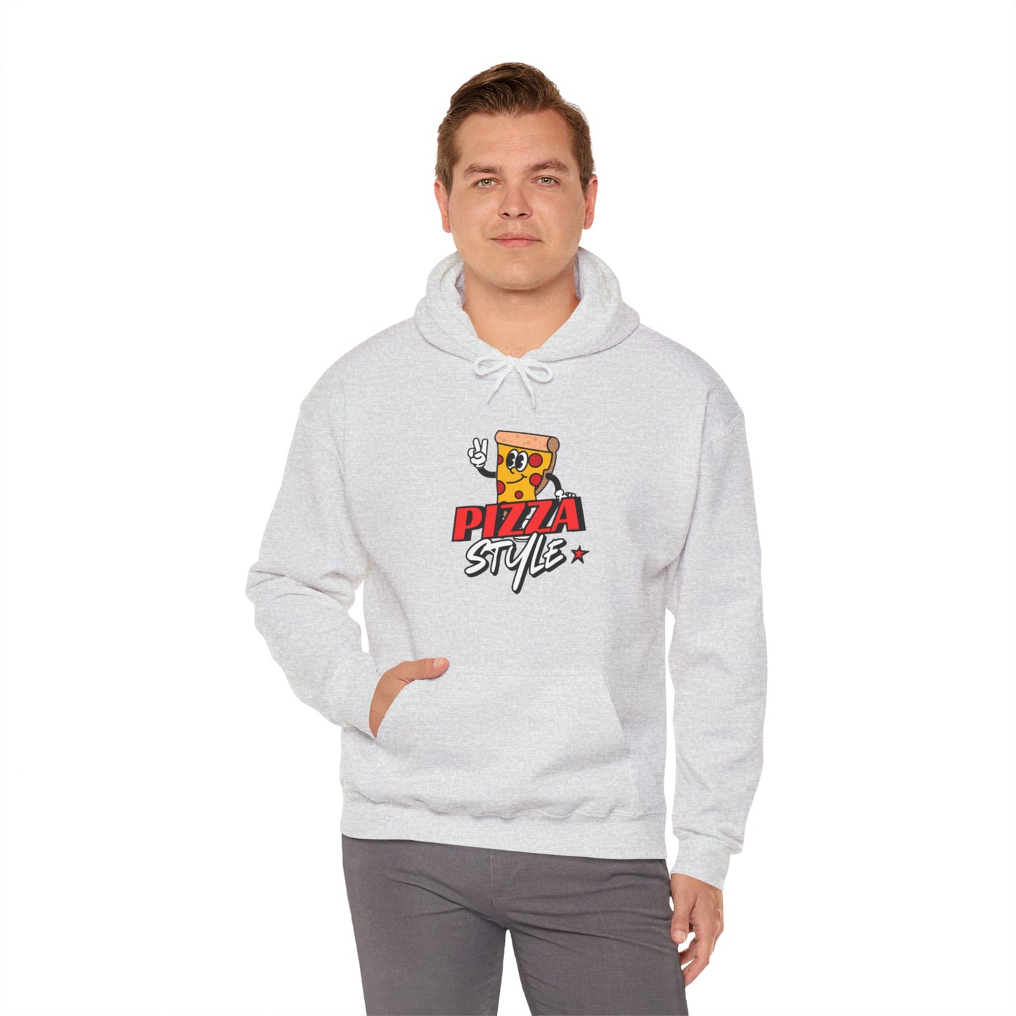 Pizza Style Unisex Heavy Blend™ Hoodie - Fun & Cozy Sweatshirt for Food Lovers