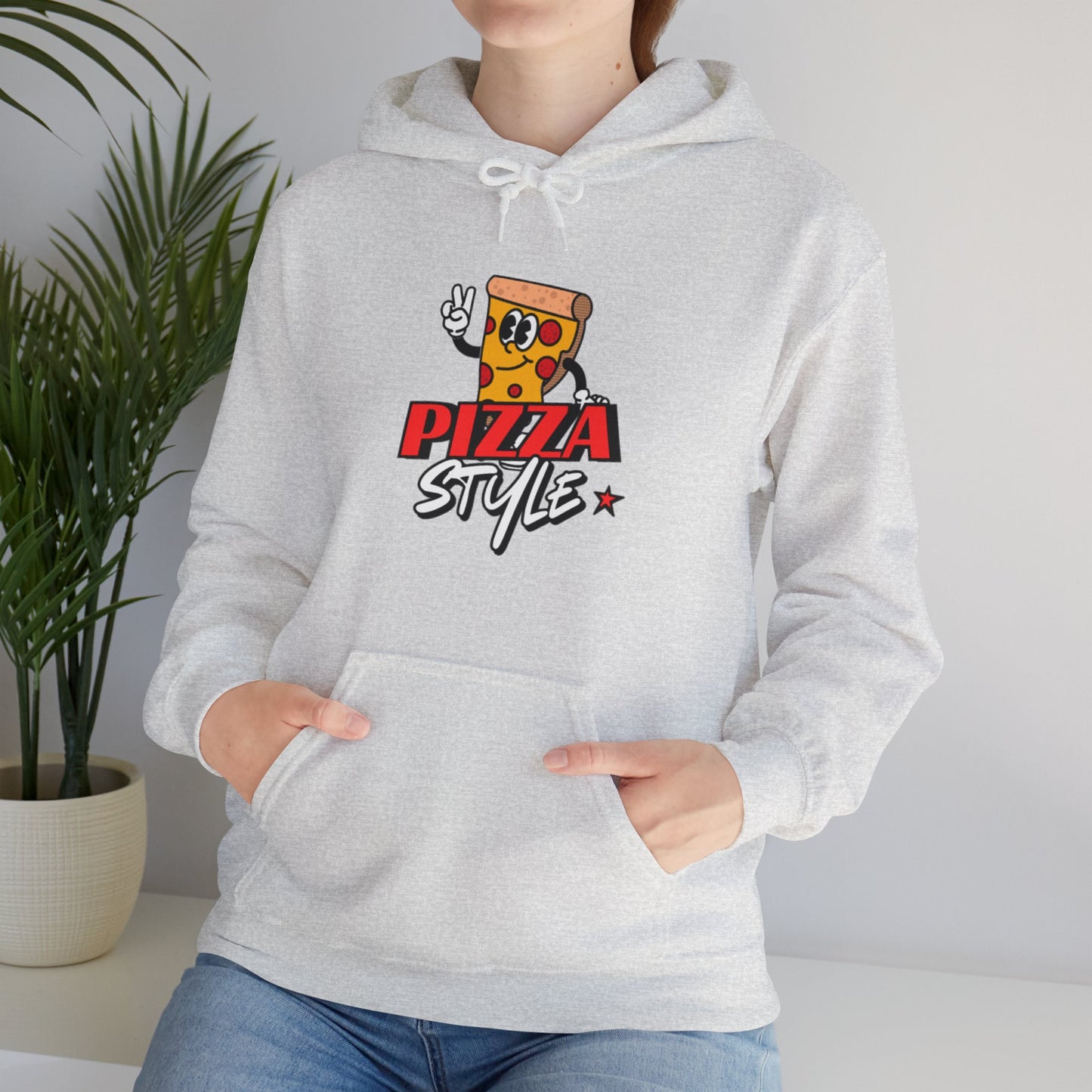 Pizza Style Unisex Heavy Blend™ Hoodie - Fun & Cozy Sweatshirt for Food Lovers