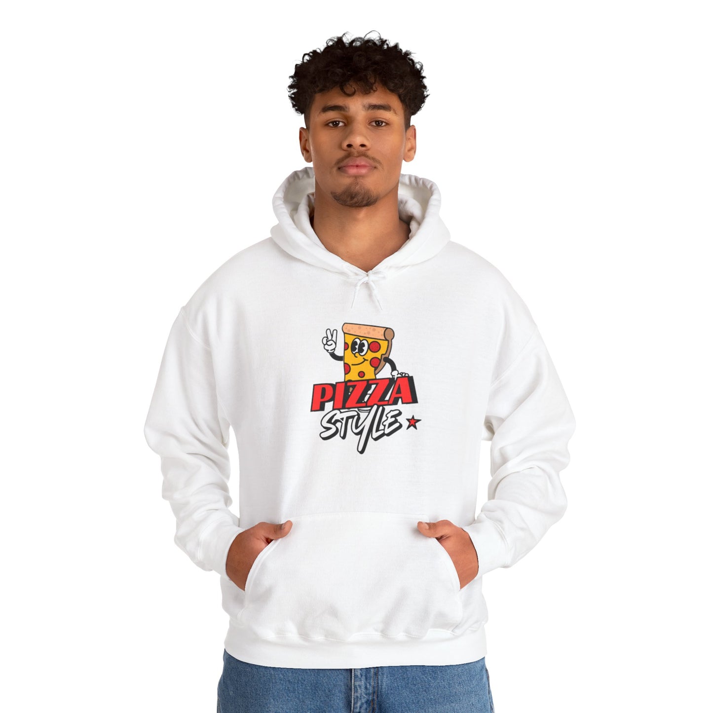 Pizza Style Unisex Heavy Blend™ Hoodie - Fun & Cozy Sweatshirt for Food Lovers